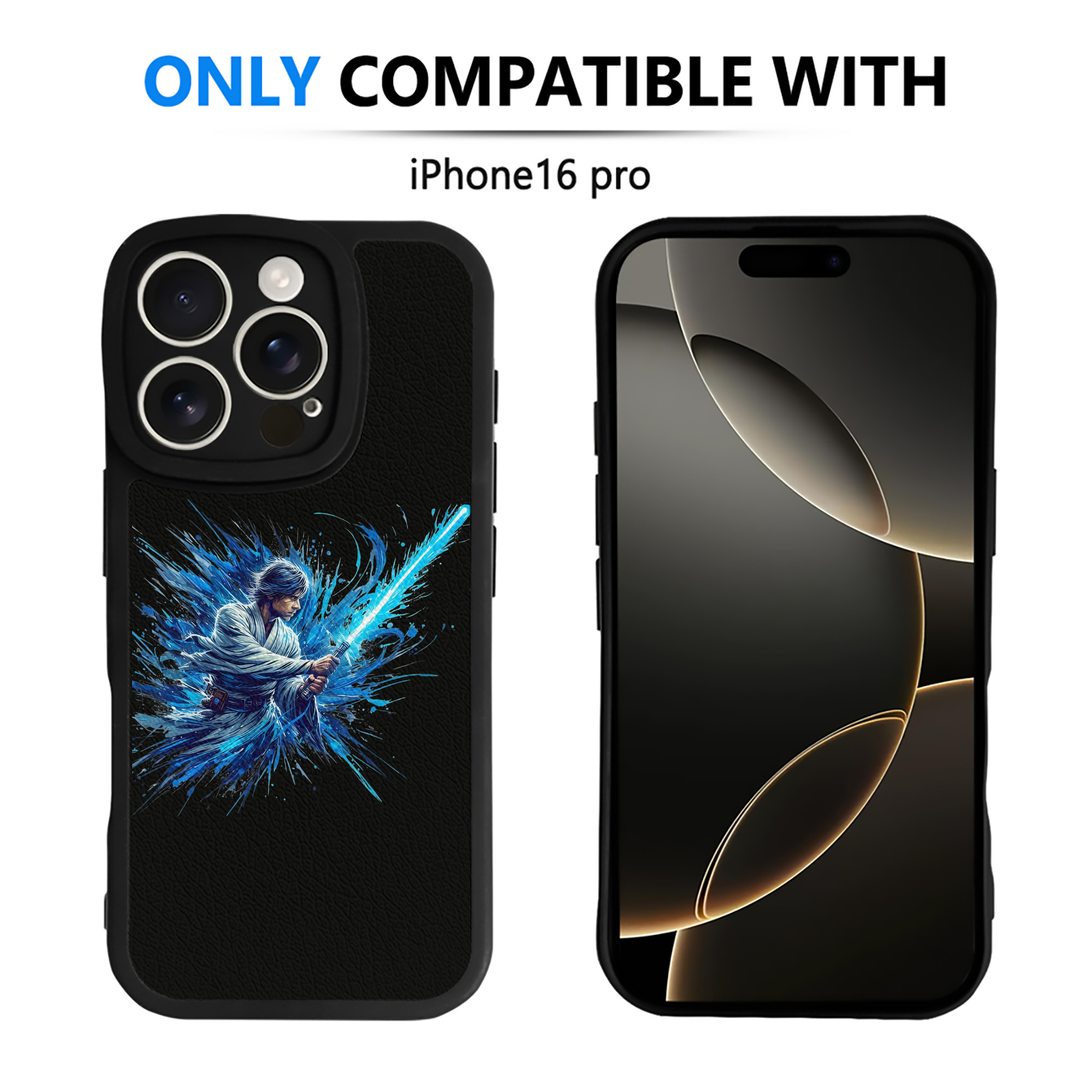 （画像用） スター・ウォーズ Star Wars 【iPhone 16シリーズ対応】シリコンスマホケース（レザー調） 材質：シリコン